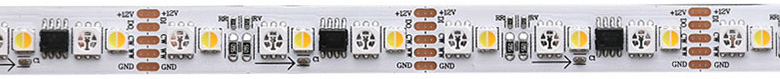 WS2811 programmable rgb cct led strip
