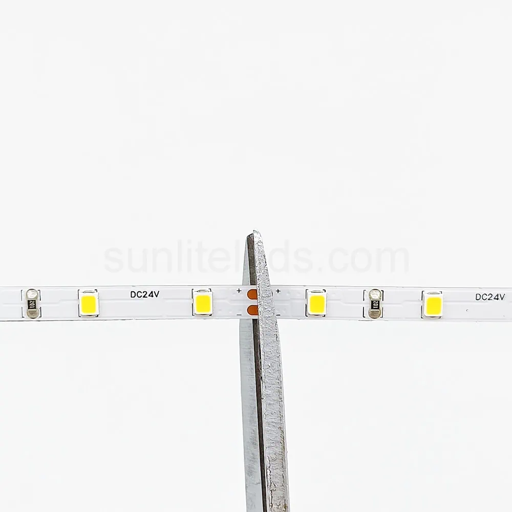5mm 60led 24V 2835 Flexible Warm White LED Strip3